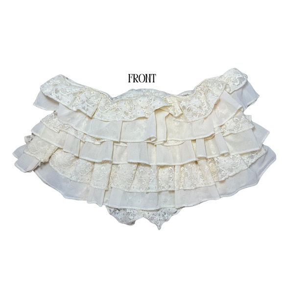 Source Unknown Cream Ruffled Skort - Picture 5 of 9